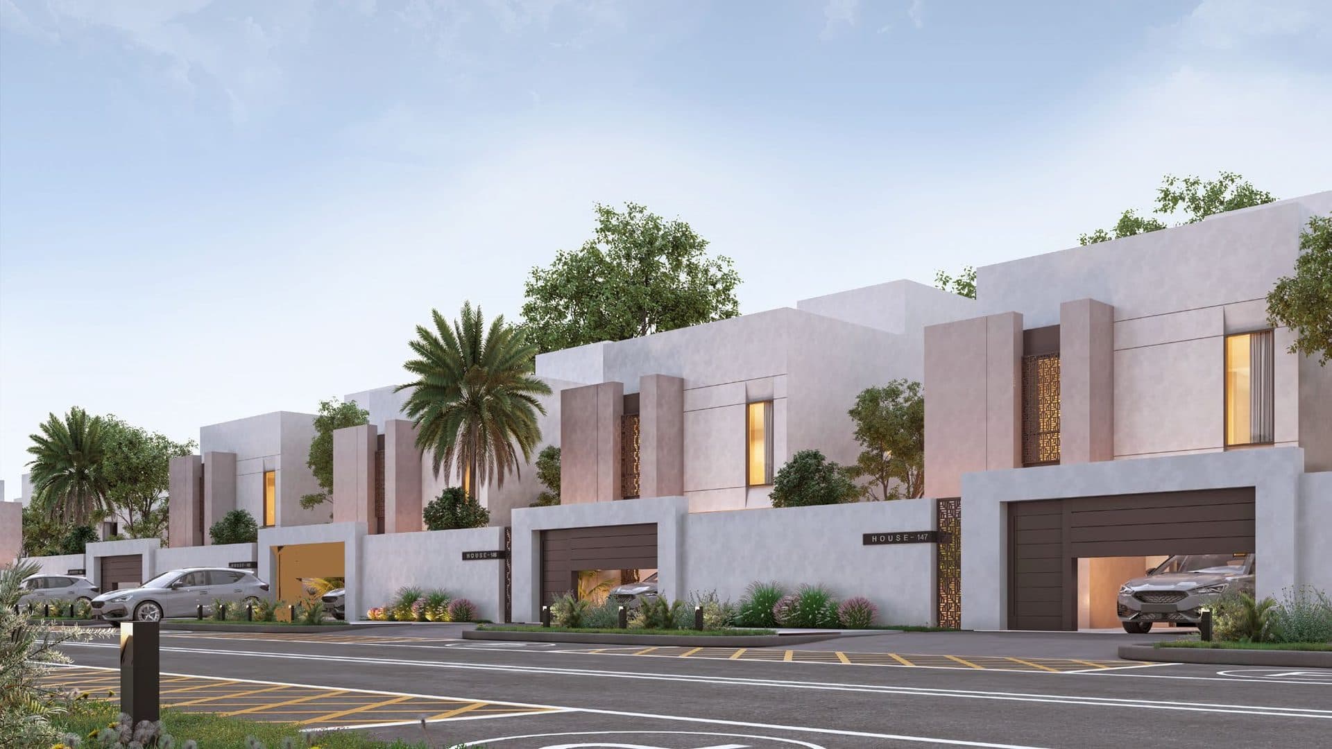 Nesaj Al Sadan villas at sunset